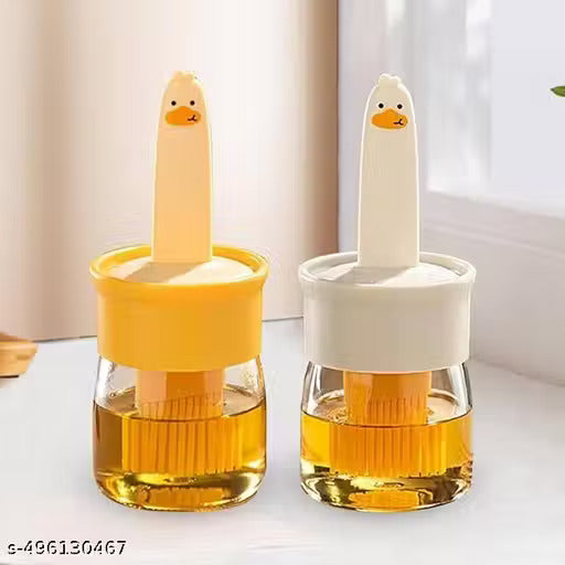 [PACK OF 2] 2-in-1 Oil Dispenser Bottle with Silicone Basting Brush | Mess-Free Cooking, BBQ, Baking & Air Fryer | Premium Kitchen Oil Brush Dispenser (Copy)