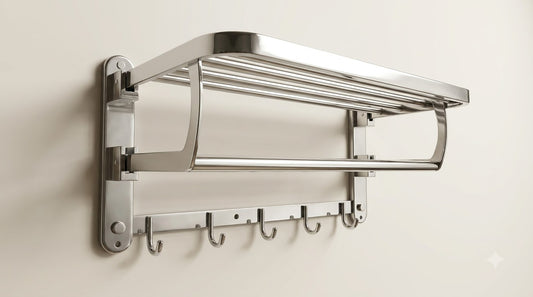 Modern Foldable SUS304 Stainless Steel Bathroom Rack