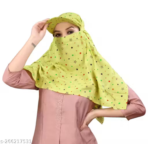 Summer Sun Protection Women Cap Mask – Stylish UV Shield for Everyday Use