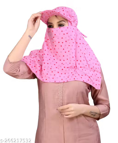 Summer Sun Protection Women Cap Mask – Stylish UV Shield for Everyday Use