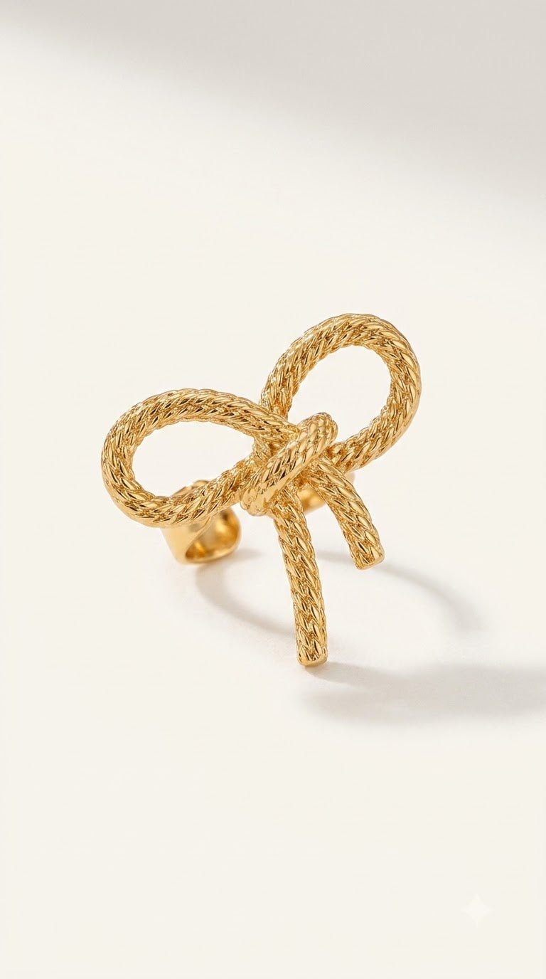 Gold Bow Ear Cuff 🎀 | Minimal, Trendy & Made for Everyday Styling