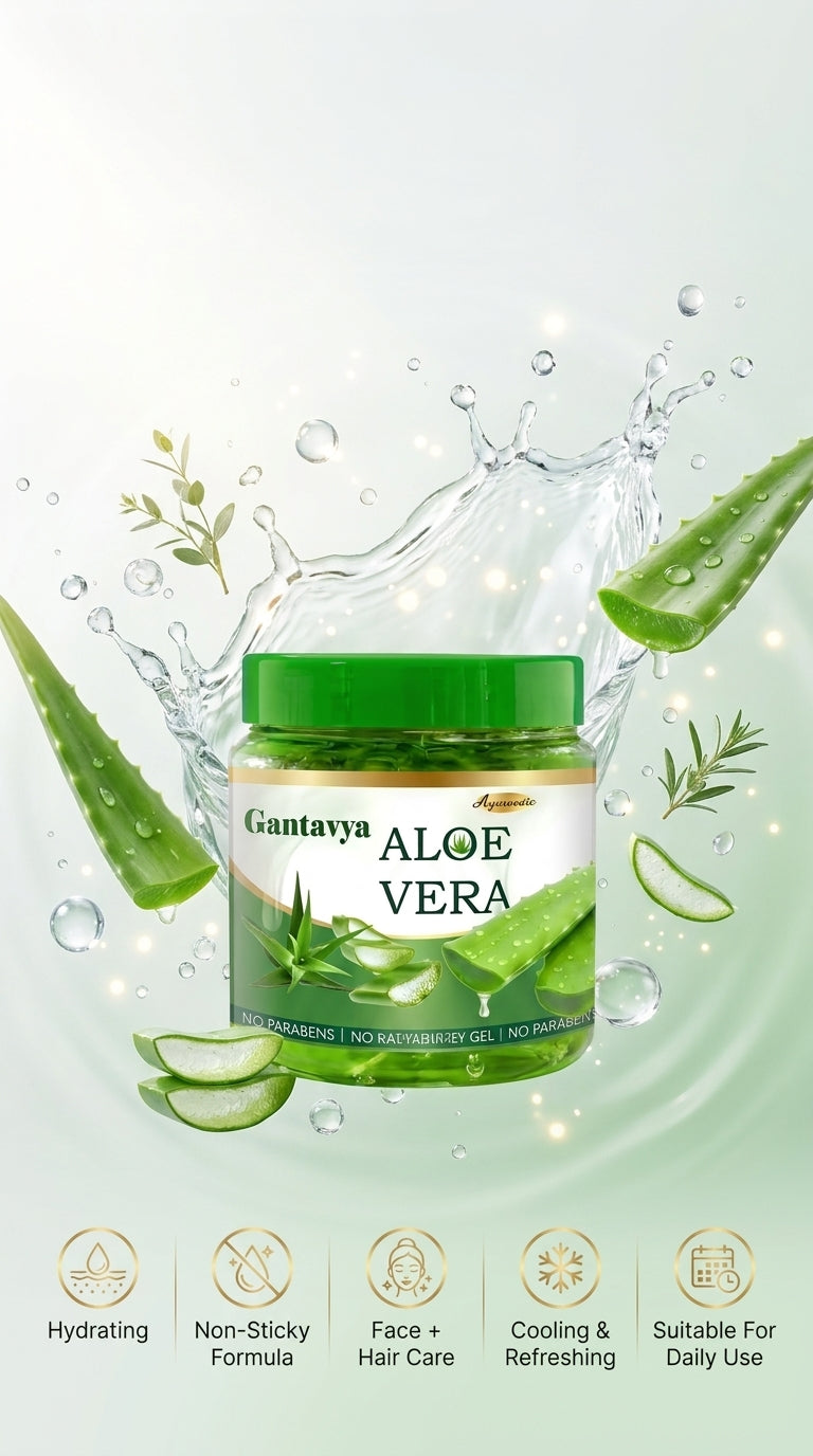 100% Pure Aloe Vera Gel | Face, Skin & Hair Care | Hydrating, Soothing & Cooling Gel | Acne, Dark Spots & Dry Skin Care | 220ml
