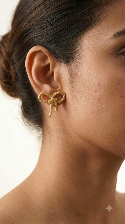 Gold Bow Ear Cuff 🎀 | Minimal, Trendy & Made for Everyday Styling