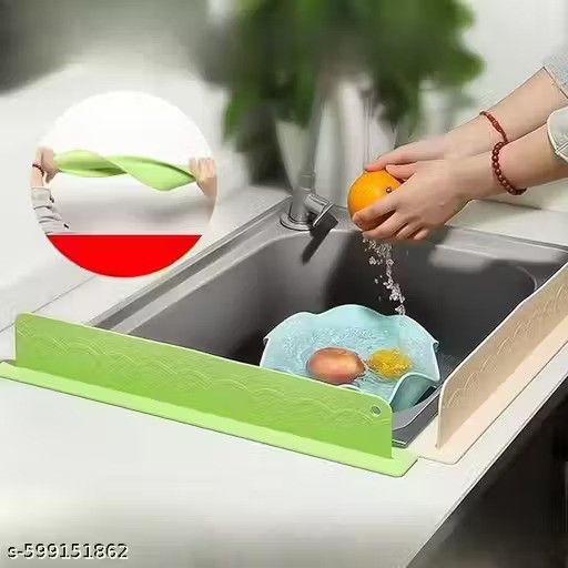 Kitchen Water Splash Guard Sink Splashback for Dish Washing (Pack of 2)