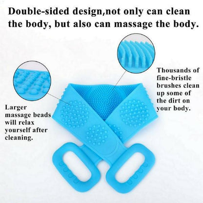 Silicone Body Back Scrubber Belt – Deep Clean, Relax & Glow!