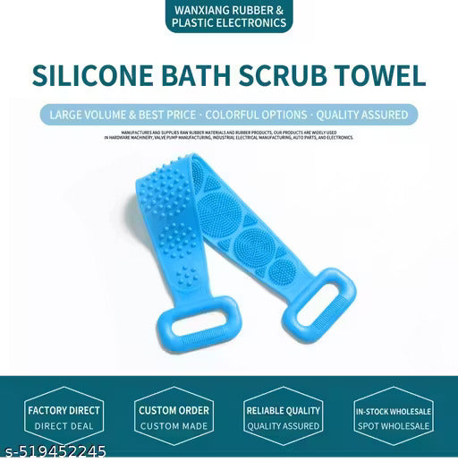 Silicone Body Back Scrubber Belt – Deep Clean, Relax & Glow!