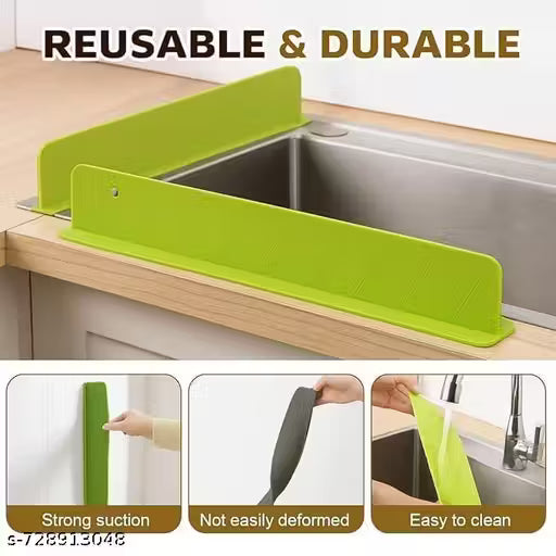Kitchen Water Splash Guard Sink Splashback for Dish Washing (Pack of 2)